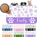 Personalized Dog Cat Mat with Name Photo Custom Placemat Feeding Mats for Food and Water Customized Non-Slip Waterproof Doormat for Bowls Outdoor Indoor Floors Gifts for Pet Owner