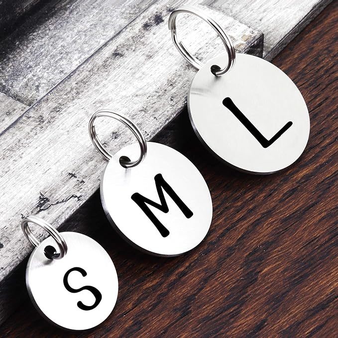 Ultra Joys Dog ID Tag, Custom Dog Tag Personalized Cat Tag, Pet ID Tag, Brushed Stainless Steel Round Silver Large