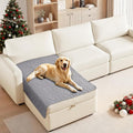 Waterproof Dog Bed Cover, Non-Slip Dog Blanket for Couch, Couch Covers for Dogs Washable, Pet Blanket for Furniture, Pet Bed Mat for Sofa, Car, Pet Supplies (40x50 Inch, Light Grey)