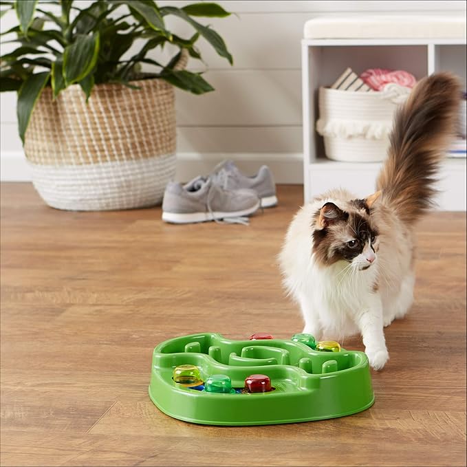 Amazon Basics Pet Activity Center and Feeder, Green