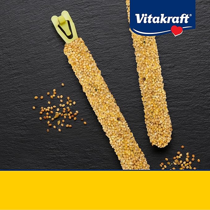 Vitakraft Parakeet Whole Grains & Honey Treat Sticks 2 Count, 2.11 Ounce