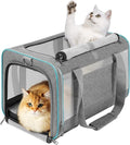 Pet Carrier for Large Cats 20 lbs+ / Soft Sided Small Dog Travel Carriers Top Load/Collapsible Carrier Bag for Big Cat / 2 Kittens Sturdy Transport Carriers Long Trips/Medium Cats 15 pounds