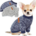 2 Pcs Dog Sweaters for Small Dogs Girl Boy Winter Fleece Clothes Warm Soft Dog Sweatshirt Outfit for Dogs Cats Pet Apparel
