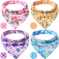 PAWCHIE Spring Dog Bandanas Small Reversible Styles Pet Triangle Scarf Bibs - Adjustable with Two Snaps - Kerchief Set Accessories for Dogs, Puppy, Cats