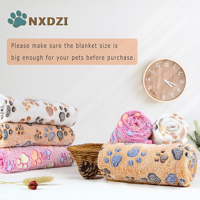 Dog Blankets for Medium Large Dogs Washable, 3 Pack Pet Blanket Washable 41" x 31", Fuzzy Soft Puppy Throw Cover for Kennel Crate Bed