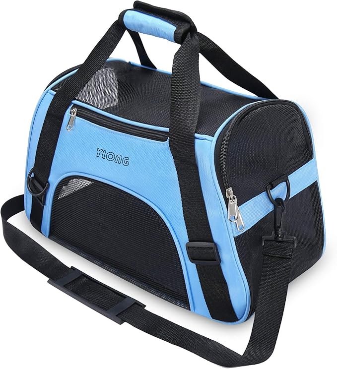 YLONG Airline Approved Pet Carrier,Soft-Sided Pet Travel Carrier for Cats Dogs Puppy Comfort Portable Foldable Pet Bag