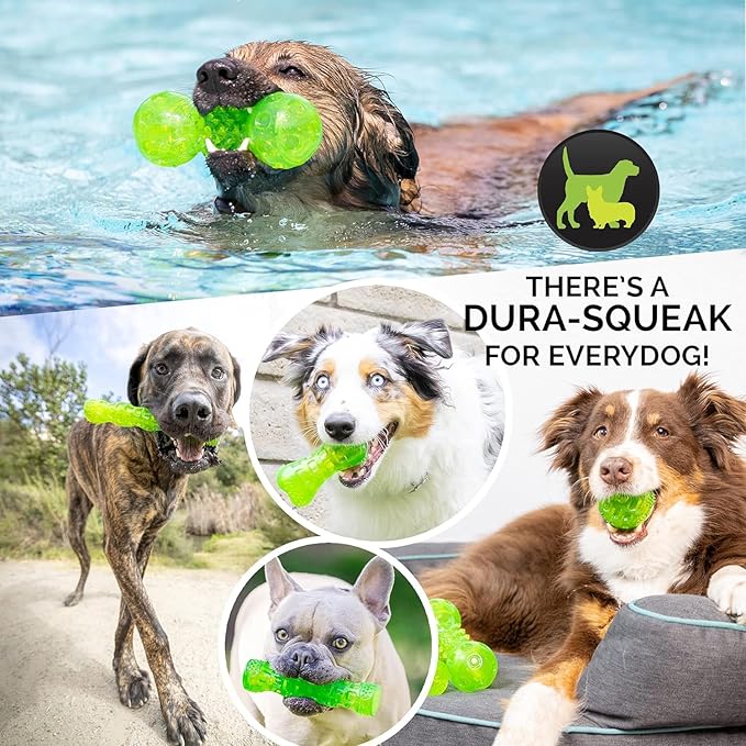 Hyper Pet DuraSqueak Dog Ball Toy, Interactive, Floats, Squeaks, Dog Balls for Fetching, Alternative to Traditional Tennis Balls - for All Breeds