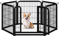 Yaheetech Dog Playpen Outdoor, 24 inch 6 Panels Dog Pen Indoor Heavy Duty Puppy Exercise Pen Metal Pet Fence for RV Camping/Yard/Garden