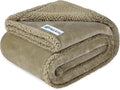 PetAmi Waterproof Dog Blanket for Small Medium Dog Puppy Cat Throw for Couch Cover Leakproof Protection, Sherpa Fleece, Reversible Soft Washable 29x40 Taupe Taupe