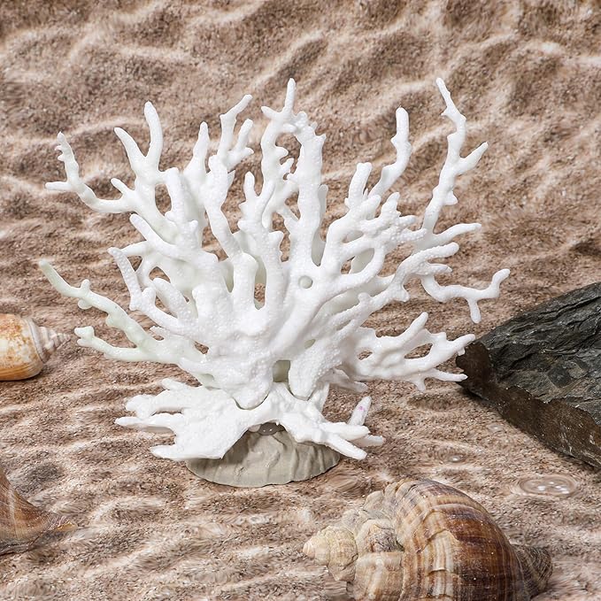 Fish Tank Fake Coral, Artificial Aquarium Coral Ornament, Aquarium Decor Plastic Plant Small, Multi-Purpose Simulation Water Grass, Faux Aquariums Ornament