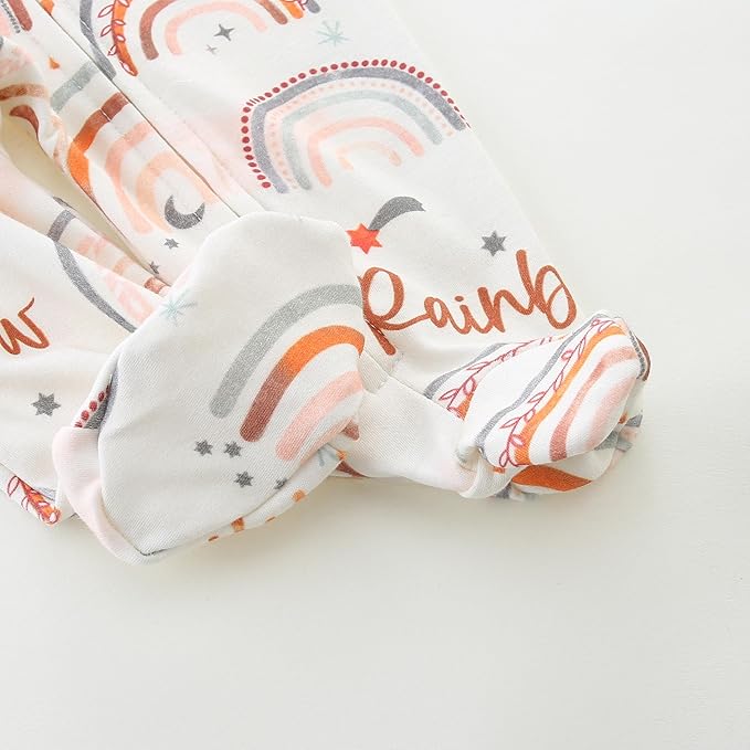 Unisex Baby Boy and Girl Zipper Onesie Toddler Footie One-Piece Infant Romper Jumpsuit