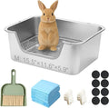 Stainless Steel Sifting Litter Box for Rabbit (M)