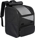Pesen Cat Backpack Carrier, Breathable & Foldable Pet Carriers for Cats, Small Dogs and Rabbits Under 15 lbs, Airline Approved Dog & Cat Carrier Backpack for Hiking, Travel, Camping, Gray