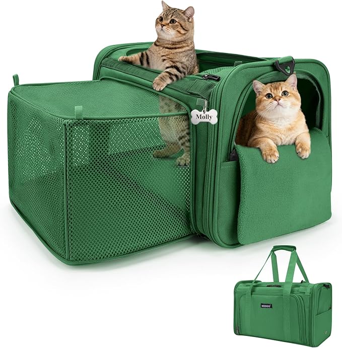 MIDOG Cat Carrier Soft for Small to Medium-Sized Cats,Up to 25 Lbs, TSA Airline Approved Soft Sided Pet Carrier