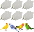PINVNBY 6 PCS Bird Perch Parrot Beak Grinding Stone Calcium Mineral Parrot Perch Foot Claws Trimmer Chewing Toy Bird Cage Accessories for Small Medium Budgie Cockatiel Conure Lovebird (Grape)