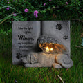 Solar Dog Angel Statue, Pet Dog Memorial Stone, Dog Memorial Gifts Or Garden Memorial Stone-Like The Light of The Moon...
