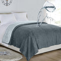 Softan Waterproof 100% Leak Proof Blanket for Baby Adults Pets Dogs Cats, Pee Proof, 3 Layer Protector for Bed, Sofa Couch and Other Furniture, 70"x90", Charcoal | Light Grey, Reversible Lightweight