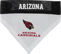 Pets First NFL DOG BANDANA - ARIZONA CARDINALS REVERSIBLE PET BANDANA. 2 Sided Sports Bandana with a PREMIUM Embroidery TEAM LOGO, Large/X-Large. - 2 Sizes & 32 NFL Teams available