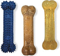 Nylabone Original Bone Flexi Chew Toy Value Pack for Dogs, Durable Dog Toys for Moderate Chewers, Dog Chew Bone, Long Lasting Chicken & Bacon Flavor, For Small Dogs - Up to 25 Ibs, 3 Pack