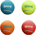 Outward Hound Squeaker Ballz – Squeaky Tennis Balls for Dogs Under 25 lbs, Interactive Dog Toy for Fetch & Training, Small (2"), 4‑Pack