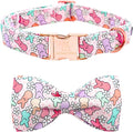 Lionheart glory Dog Bow Collar Easter Day Dog Collar for Medium Dogs,Rabbits Dog Collars with Bowtie Colorful Dog Collar Spring Collars Pet Collar Bows