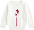 Simplee kids Baby Girl Knit Sweater with Bear in The Pocket Toddler Pullover Sweater Cute Fall Winter Clothes