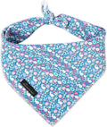 ARING PET Easter Dog Bandanas, Blue Rabbit Egg Pet Bandana Scarf Triangle Bibs for Puppy Small Medium Large Boy Girl Dogs Cats-L