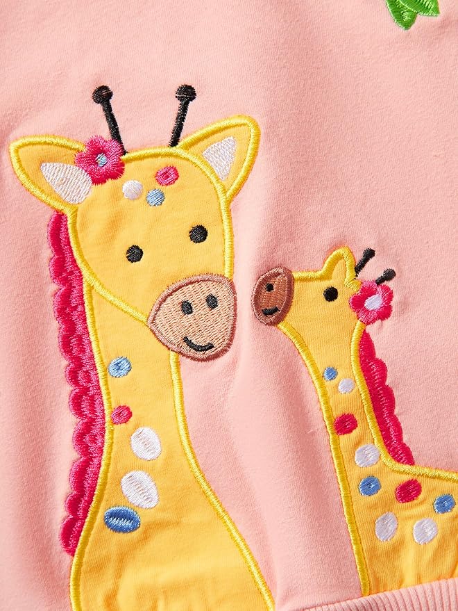 Toddler Baby Girls Cotton Sweater, Long Sleeve Crewneck Sweatshirt Pullover Kids Warm Clothing for Fall Winter