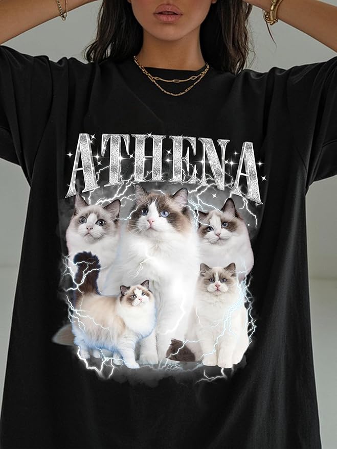 Custom Bootleg Rap Tee, Personalized Girlfriend Vintage Graphic T-Shirt, Photo Shirt, Valentine Birthday Gifts