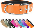 Heavy Duty Tactical Dog Collar - 1.5" Width Military Durable Thick Nylon with Adjustable Metal D Ring & Buckle Working Training K9 Collar for Medium Large Dogs (S(14"-17"), Orange)