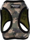 Downtown Pet Supply Step in Dog Harness for Small Dogs No Pull, Small, Camo Green - Adjustable Harness with Padded Mesh Fabric and Reflective Trim - Buckle Strap Harness for Dogs