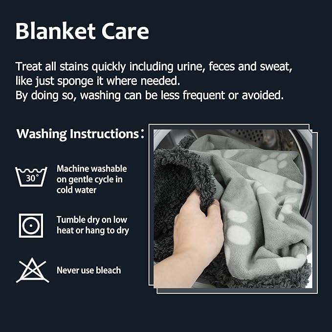 Kritter Planet Waterproof Dog Blanket, Reversible Water Proof Pet Blanket for Couch, Bed & Car, Washable Couch Covers for Medium Dogs - Protects Furniture from Fur, Dirt, and Accidents