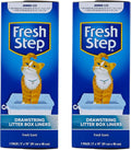 Fresh Step Jumbo Drawstring Cat Litter Box Liners, Scented Heavy Duty Kitty Litter Bags for X-Large Oval or Rectangle Pans, Helps Contain Mess for Easy Lift Out Cleanup, 36 x 19 in, 7 Count - 2 Pack