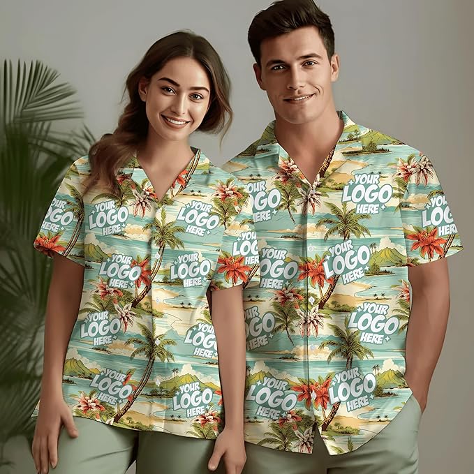 Custom Hawaiian Shirt with Face Photo Picture for Men Women Kids Youth Adult, Tropical Personalized Hawaiian Shirts Gift