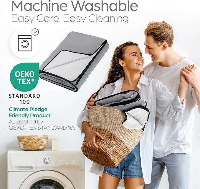 Waterproof Blanket Large – Soft and Cozy Leakproof Waterproof Throw Blanket Against Accidents, Water Proof & Stain Resistant Easy to Clean Throw Blanket Cover, Reversible Purple/Black 80”x90”