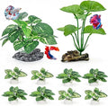 10 PCS Aquarium Decorations Silk Aquarium Plants Betta Fish Tank Decor Artificial Fish Tank Decorations Plants for Betta, Goldfish, Turtle & Reptile Tanks Ornament