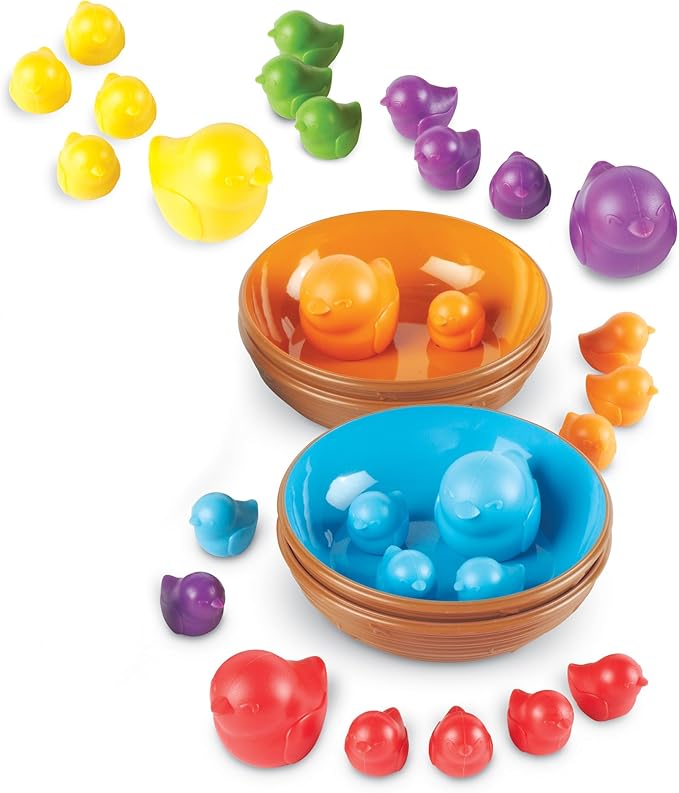 Learning Resources Birds in a Nest Sorting Set - 36 Pieces, Ages 3+ Toddler Learning Toys, Educational Toys for Toddlers