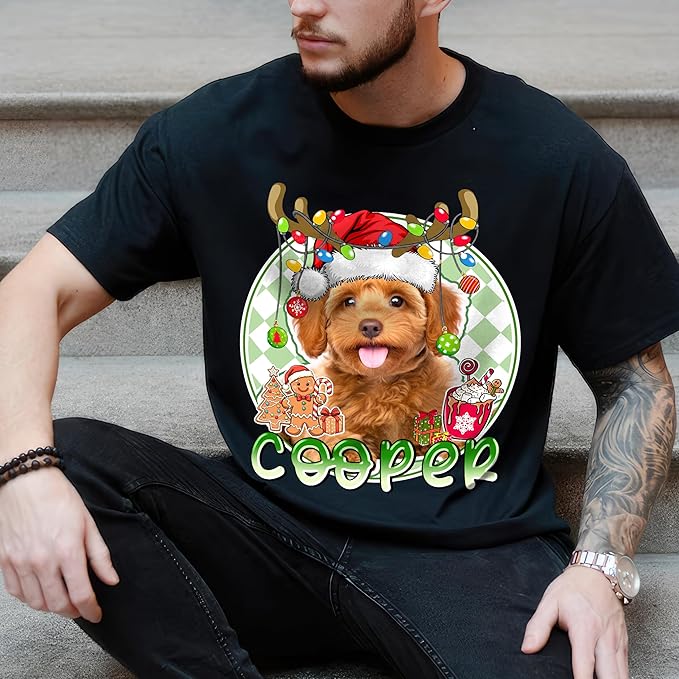 JIX & JOKY Custom Your Own Bootleg Rap Shirts with Dog Faces Custom Pet Shirt for Men Graphic Tshirt Gift Idea for Pet Lovers