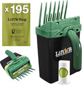 Neater Pet Brands Lift N’ Bag 2.0 Dog Pooper Scooper with Bag Attachment for Small to Large Dogs, New & Improved Design, 195 Refill Bags, Heavy Duty Dog Poop Scooper for Yard & Walks, One-Hand Use