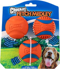 Chuckit! Dog Balls - Interactive Dog Toys, High-Bounce Fetch Ball, Ultra and Rugged Balls, Durable - Size Medium, 2.5-inch Diameter, Set of 3