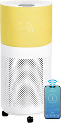 CleanForce Rainbow H13 True HEPA Air Purifier for Home Large Room, Bedroom, up to 2550sqft, Smart App-Control air Quality Monitor, Filters dust Pollen Smoke Odor VOCs