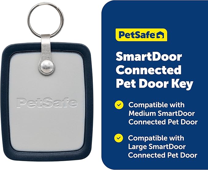 PetSafe SmartDoor Connected Pet Door Key - Provides Smart, Personalized Access for Your Dogs & Cats While Keeping Out Strays & Wildlife - Compatible with SmartDoor Connected Pet Door - Large