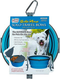 Loving Pets - Bella Roma Portable Travel Dog Bowl Collapsible Dog Food & Water Bowl (Blue, Medium)
