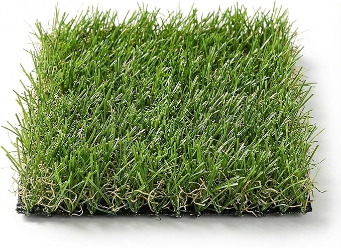 Artificial Grass Rug Indoor Outdoor, 8 x 8Inch Faux Grass Turf Sample, Realistic Artificial Lawn Rug Dog Pets Mat, Turf Carpet for Garden Lawn Landscape Balcony Patio Backyard Easter Decor