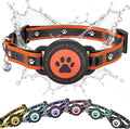 Airtag Cat Collar Breakaway, Reflective Cat Collar with AirTag Holder and Bell, Compatible with Apple Air Tag, Comfortable Padding, Adjustable, Durable (Orange, S)
