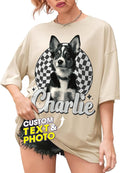 JIX & JOKY Custom Your Own Bootleg Rap Shirts with Dog Faces Custom Pet Shirt for Men Graphic Tshirt Gift Idea for Pet Lovers