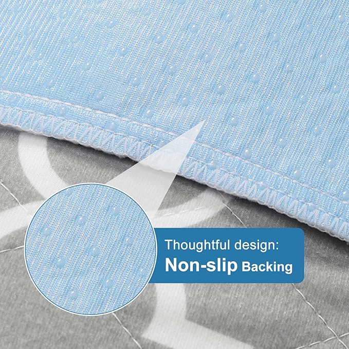 OUTCREATOR® Washable Bed Pads 34" x 36" (Pack of 4), Incontinence Mattress Protector, Anti-Slip Waterproof Underpads for Adults Kids Elderly Pets, Absorbency & Reusable Bedwetting Pads (Gray)