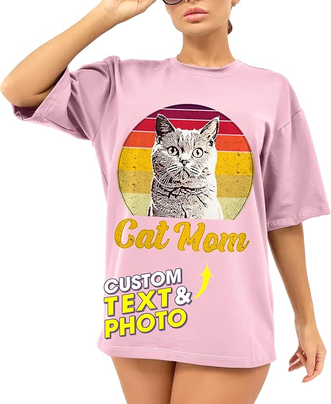 JIX & JOKY Custom Your Own Bootleg Rap Shirts with Dog Faces Custom Pet Shirt for Men Graphic Tshirt Gift Idea for Pet Lovers