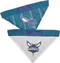 Pets First NBA Dog Bandana -Charlotte Hornets Reversible Bandana. 2 Sided Home & Away Sports Bandana with a Premium Embroidery Team Logo, Small/Medium