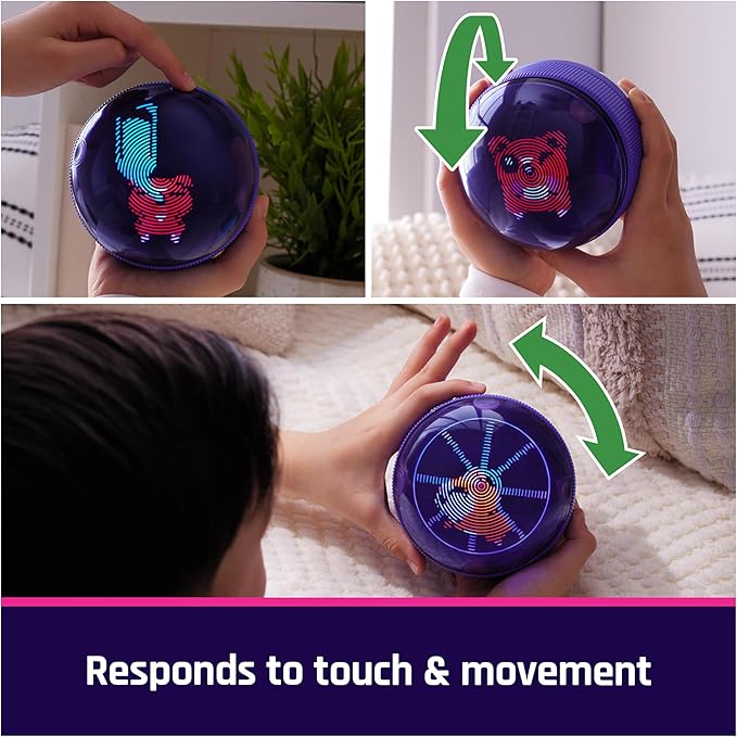 BITZEE, Hamster Ball Interactive Toy Hamster with Over 20 Hamsters Inside, Great for Easter Gifts, Digital Pet Rolls & Reacts to Touch